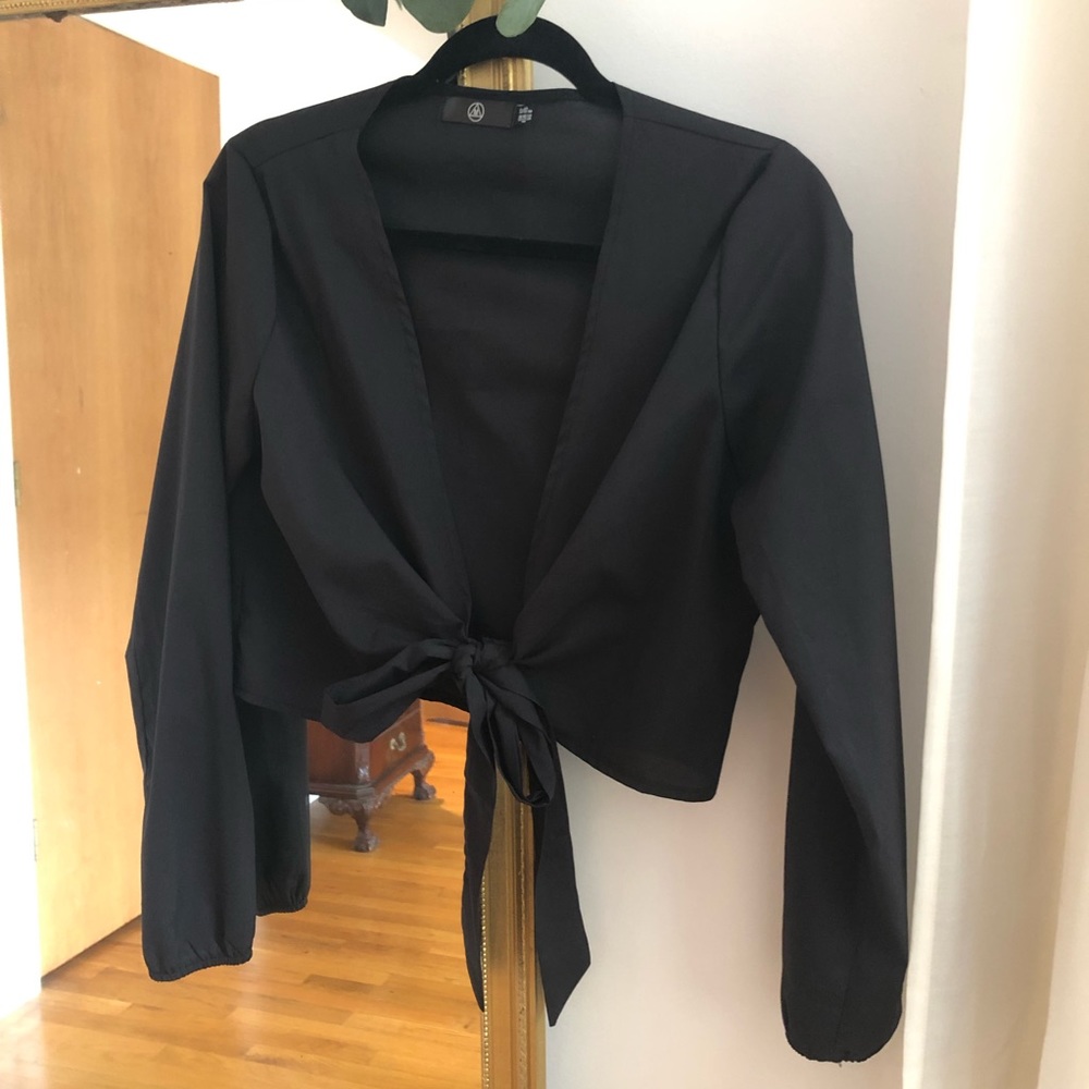 Missguided tie front top